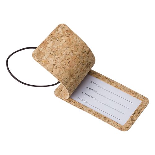 Étiquette bagage en liège - image 3